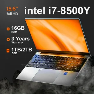 15.6 inch Portable i7 Laptop Fingerprint Unlock Notebook 16GB 1TB Windows 11