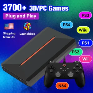 Launchbox OS 500GB Portable Gaming HDD Retro Game Console