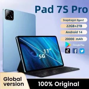 Original Pad 7s Pro Tablet 11'' Android 14 Tab 5G Dual SIM 22GB+2TB  WIFI HD Screen Children's Tablets Kids Tablet PC