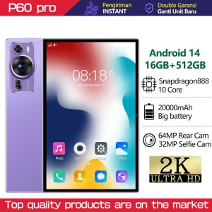 New Original P60Pro Tablets Android 14 Tab 16GB+1TB