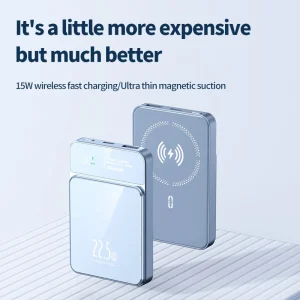 magnetic wireless charging power bank  super fast